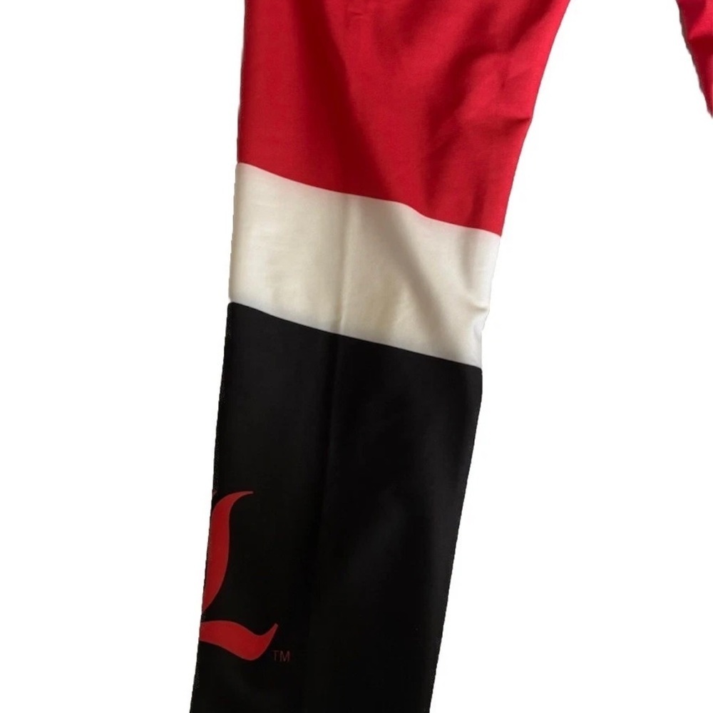 Collegiate U of L / Louisville Cardinals womans Red &Black Colorblock Leggings L - Picture 7 of 7